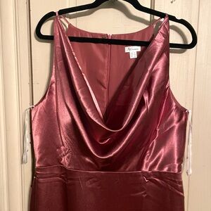 Xhilaration Pink Satin Backless Dress